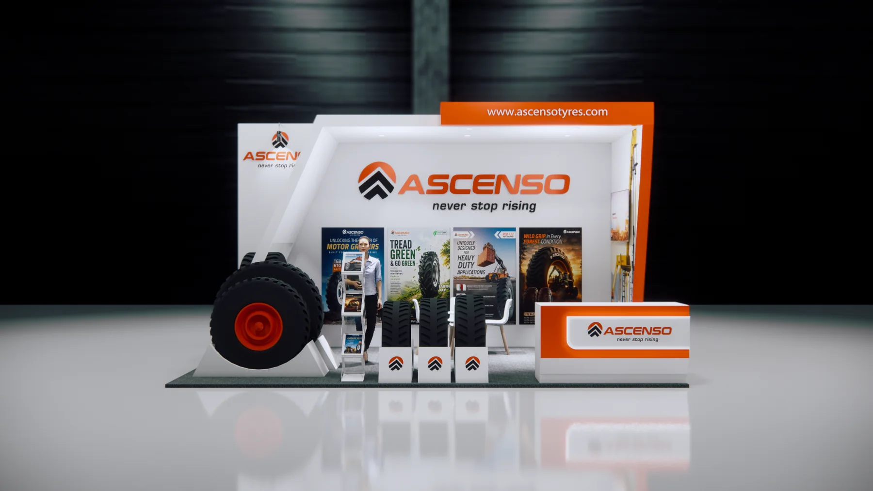 ASCENSO industrial tyre exhibition booth