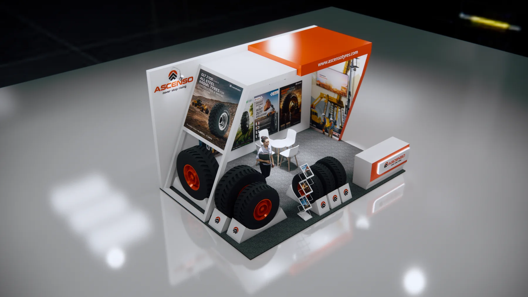 ASCENSO industrial tyre exhibition booth - view 4