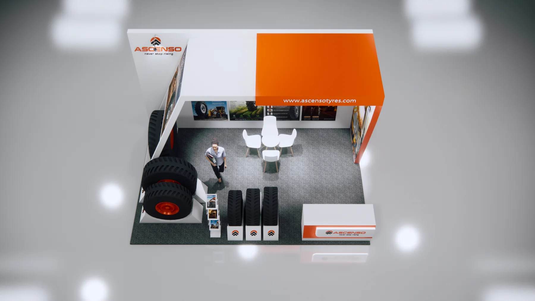 ASCENSO industrial tyre exhibition booth - view 5