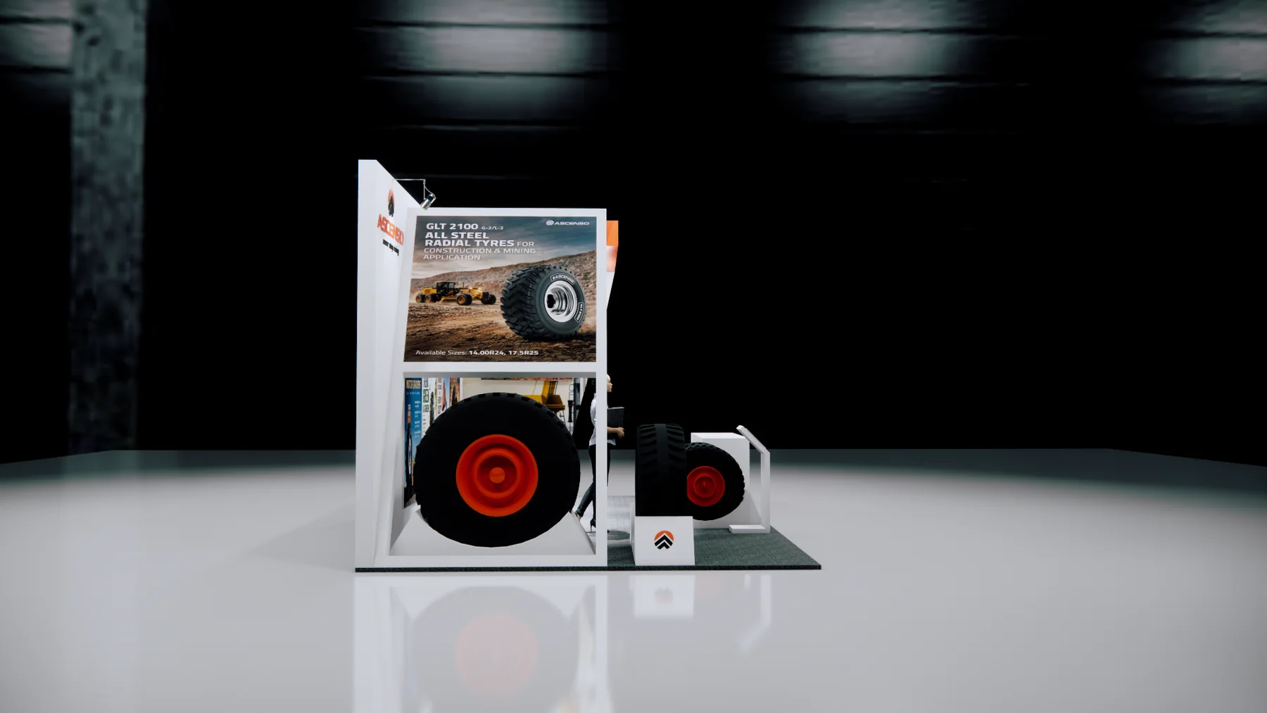 ASCENSO industrial tyre exhibition booth - view 6