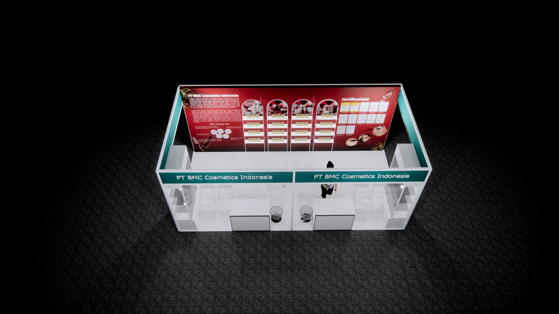 BMC Cosmetics Indonesia exhibition booth - view 2