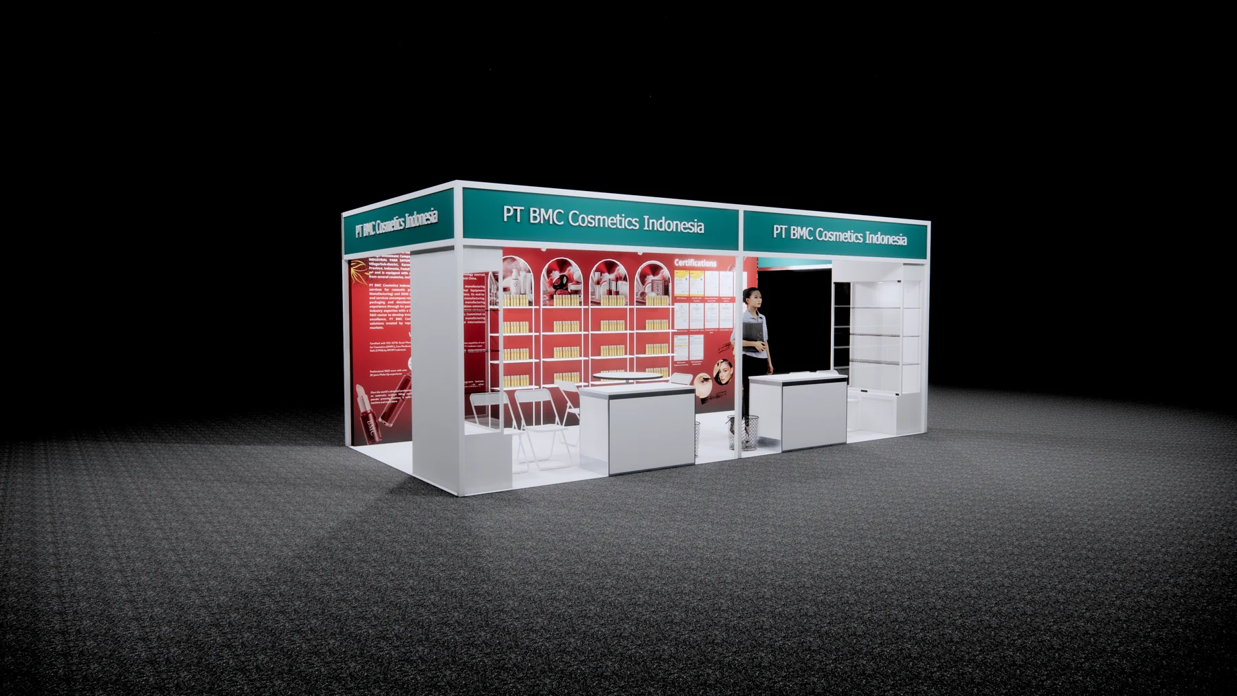 BMC Cosmetics Indonesia exhibition booth - view 3