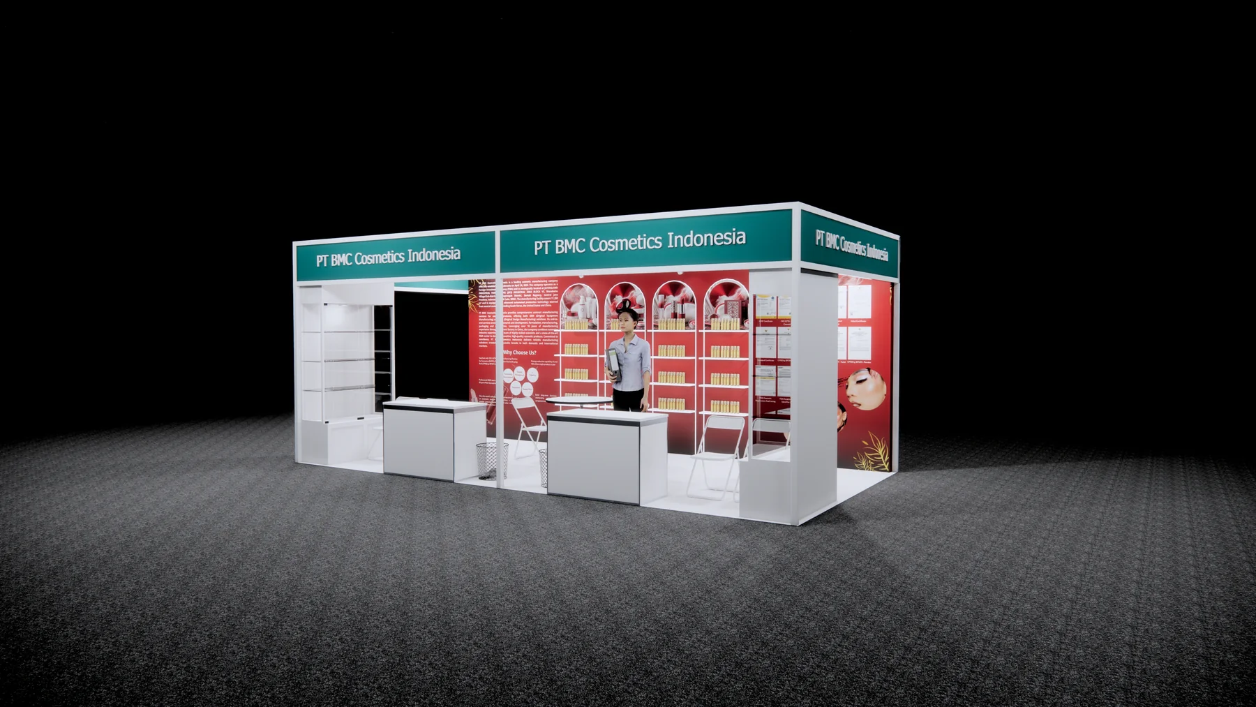 BMC Cosmetics Indonesia exhibition booth - view 4