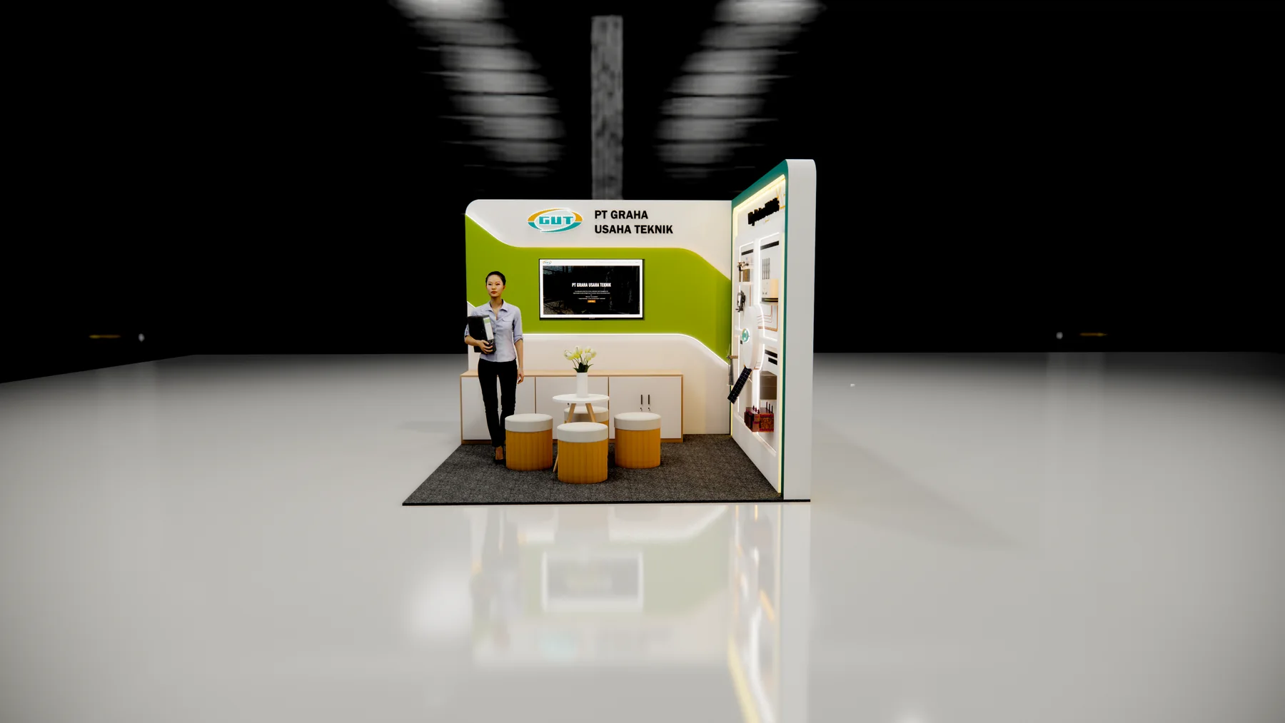 Graha Usaha Teknik engineering exhibition booth - view 2