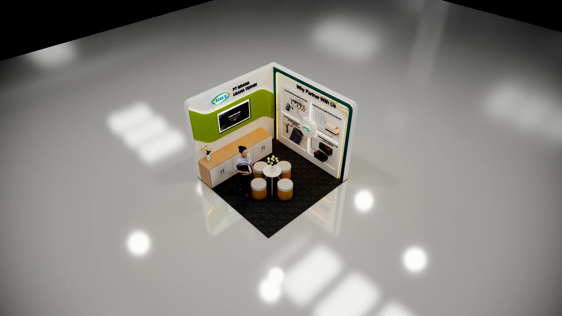 Graha Usaha Teknik engineering exhibition booth - view 4