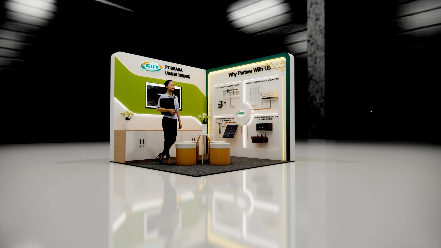 Graha Usaha Teknik engineering exhibition booth - view 5
