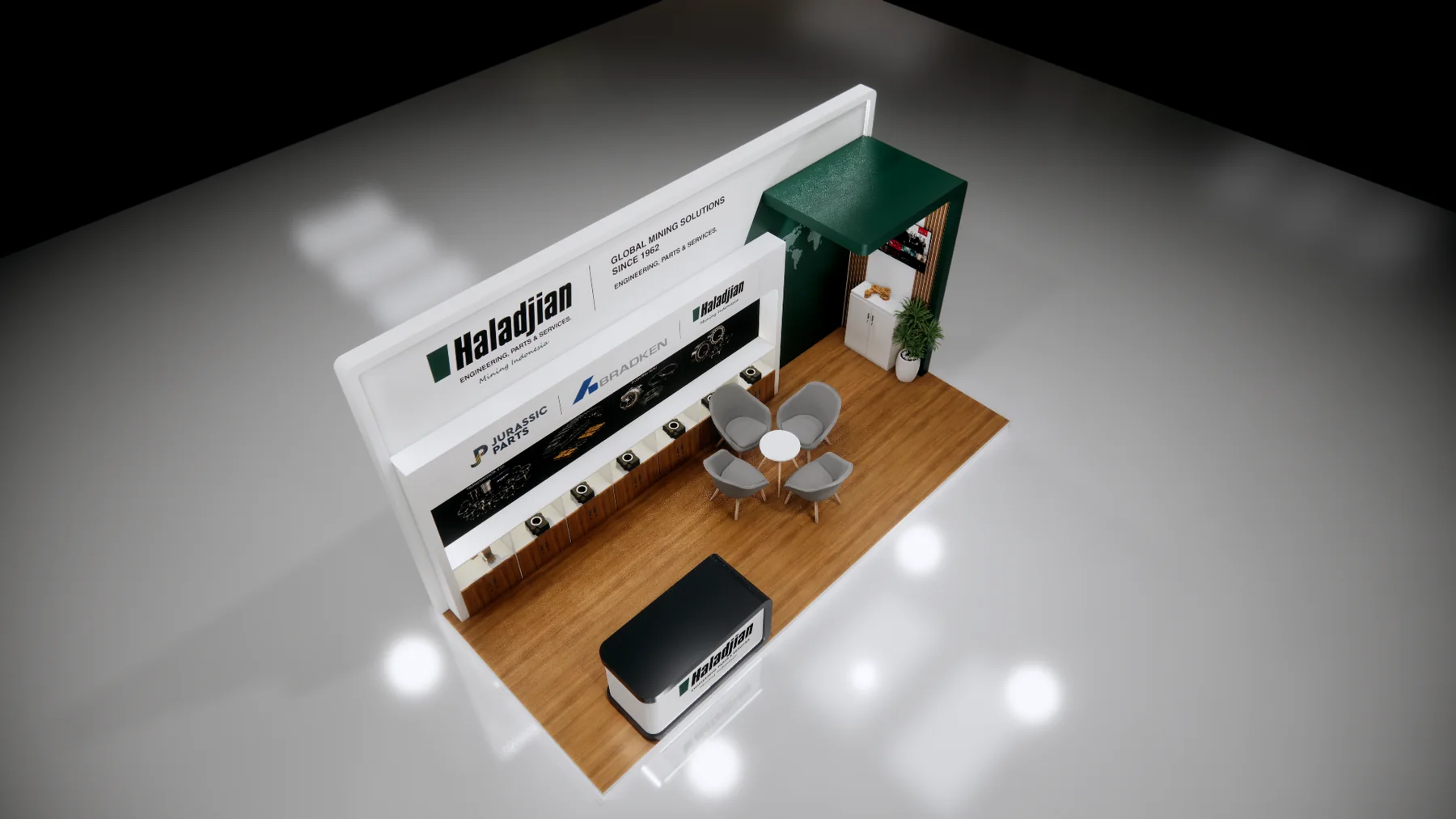 Haladjian mining solutions exhibition booth - view 2