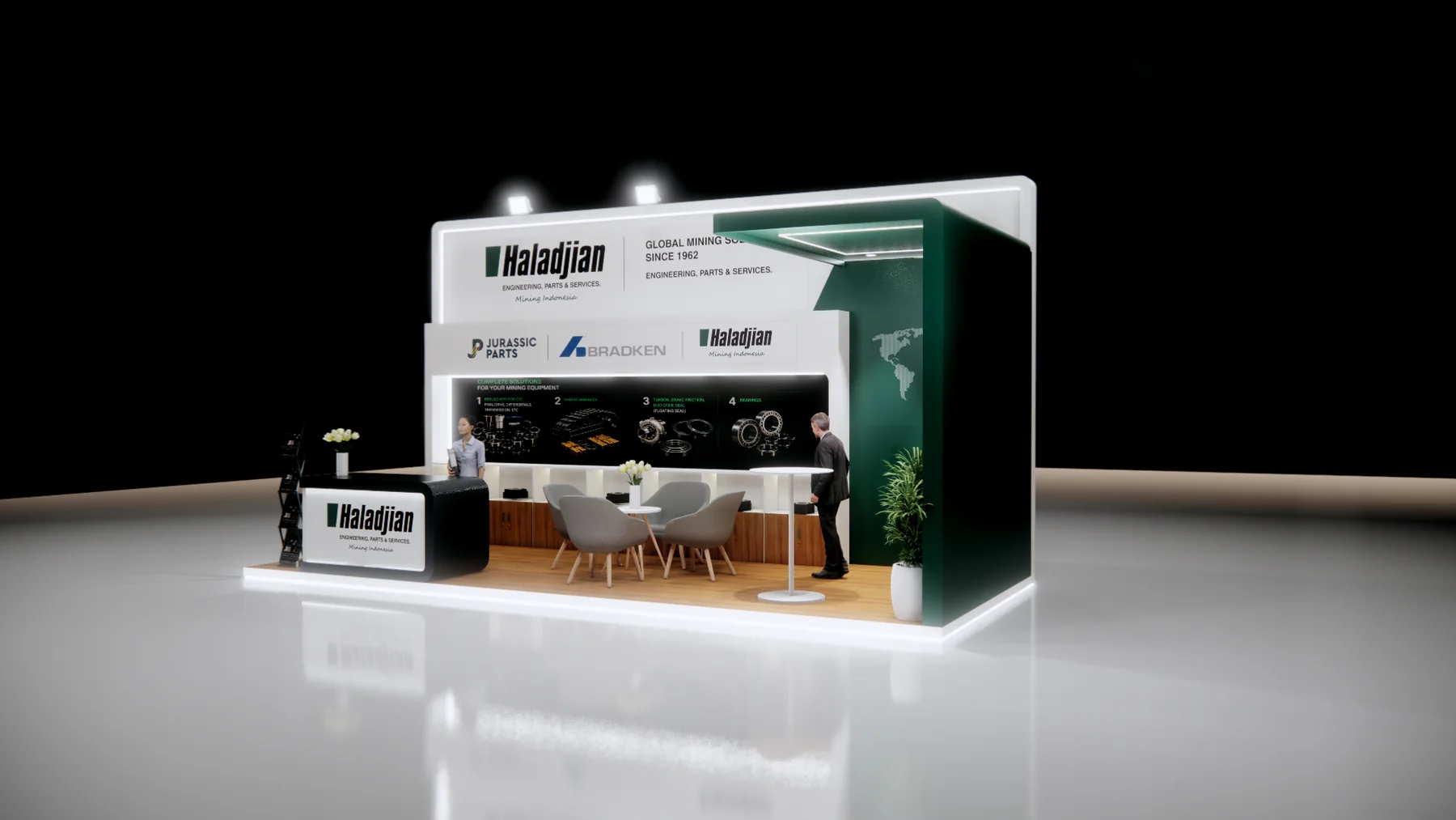Haladjian mining solutions exhibition booth - view 3
