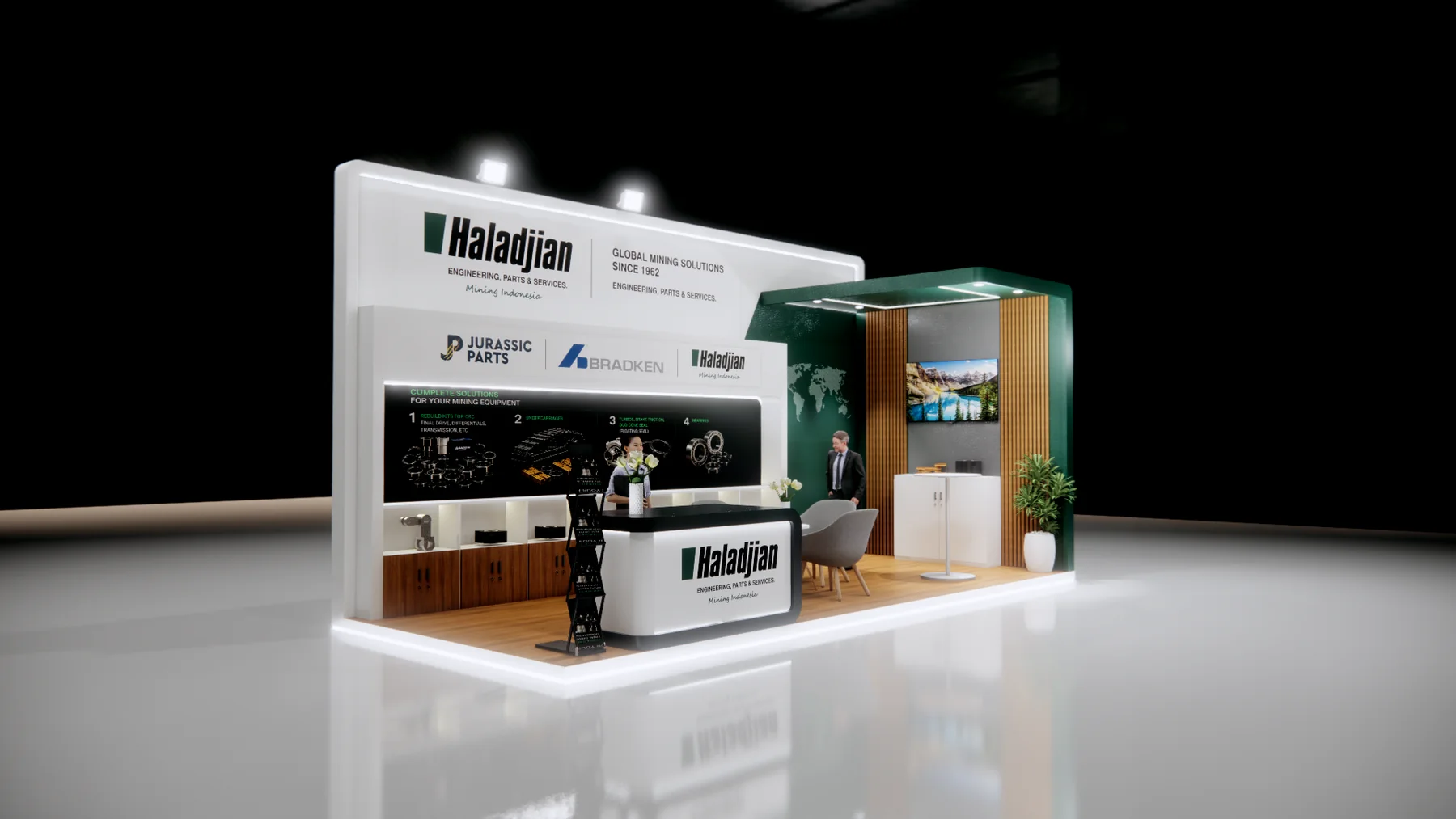 Haladjian mining solutions exhibition booth