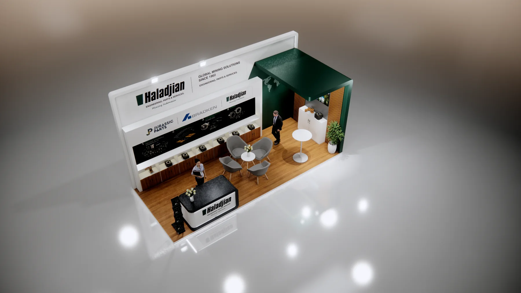 Haladjian mining solutions exhibition booth - view 6