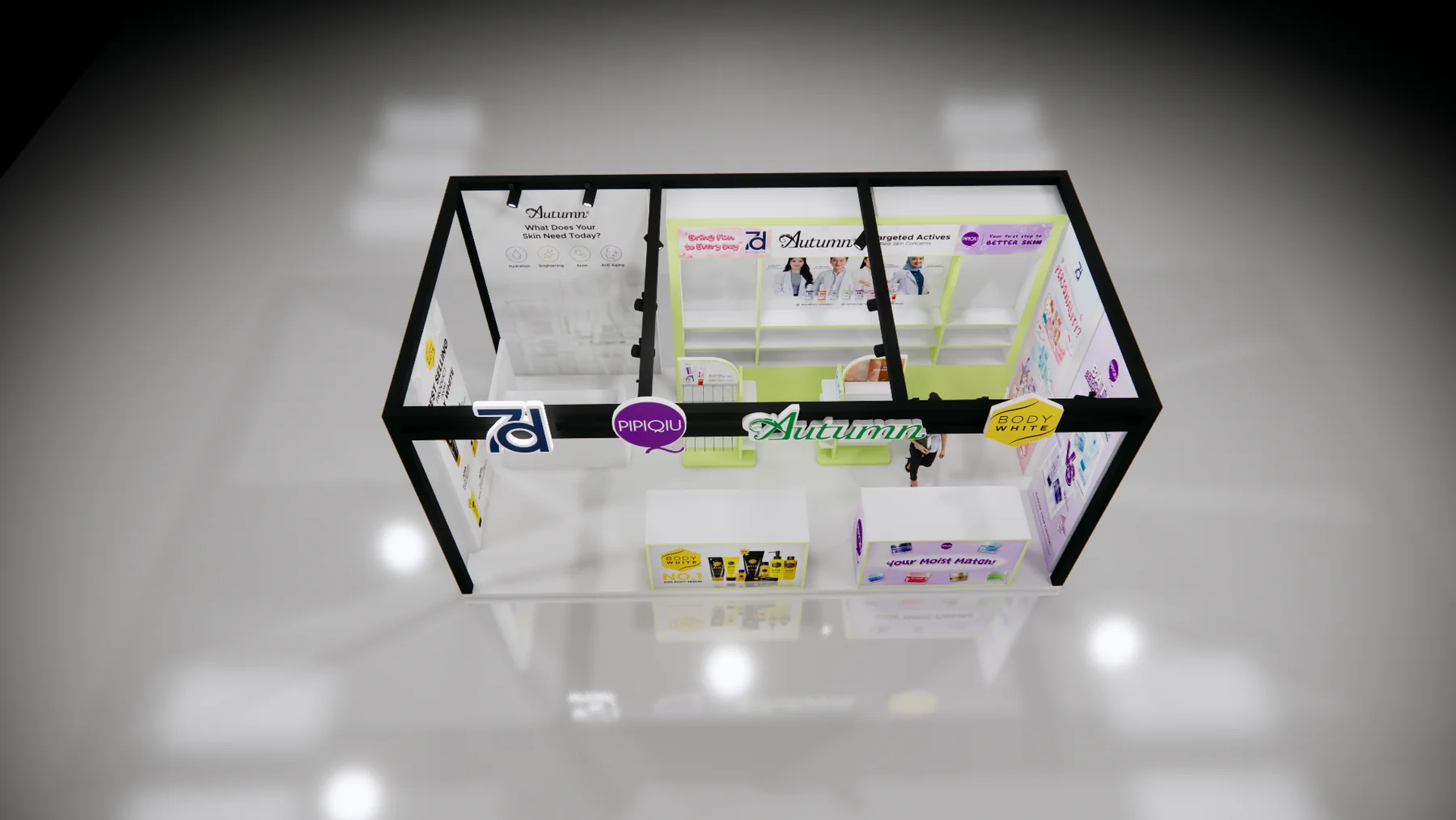 JAVINCI Makasar multi-brand beauty exhibition booth - view 5