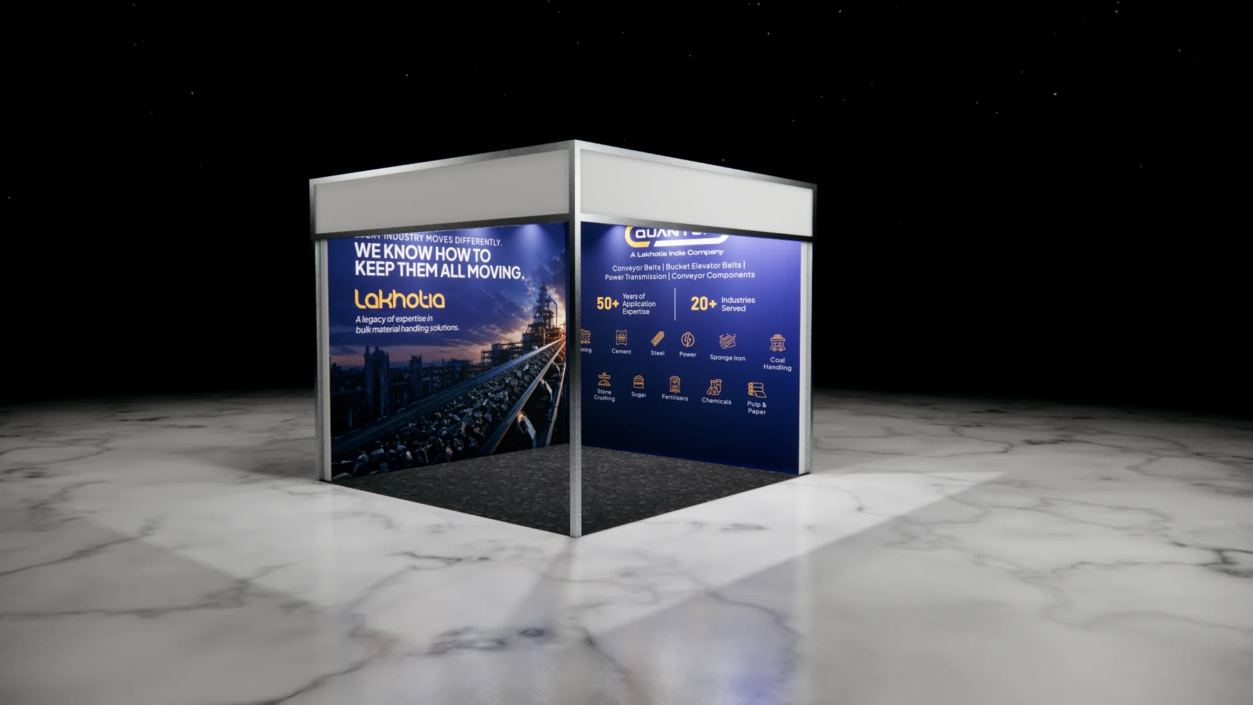 Lakhotia transport and logistics exhibition booth - view 1