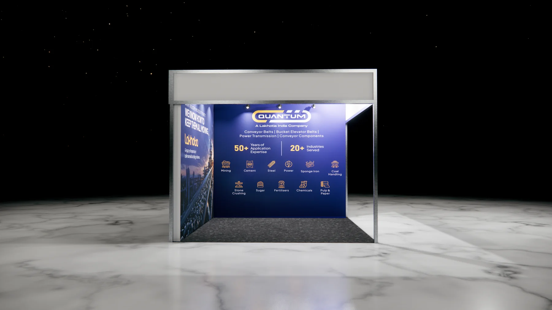 Lakhotia transport and logistics exhibition booth