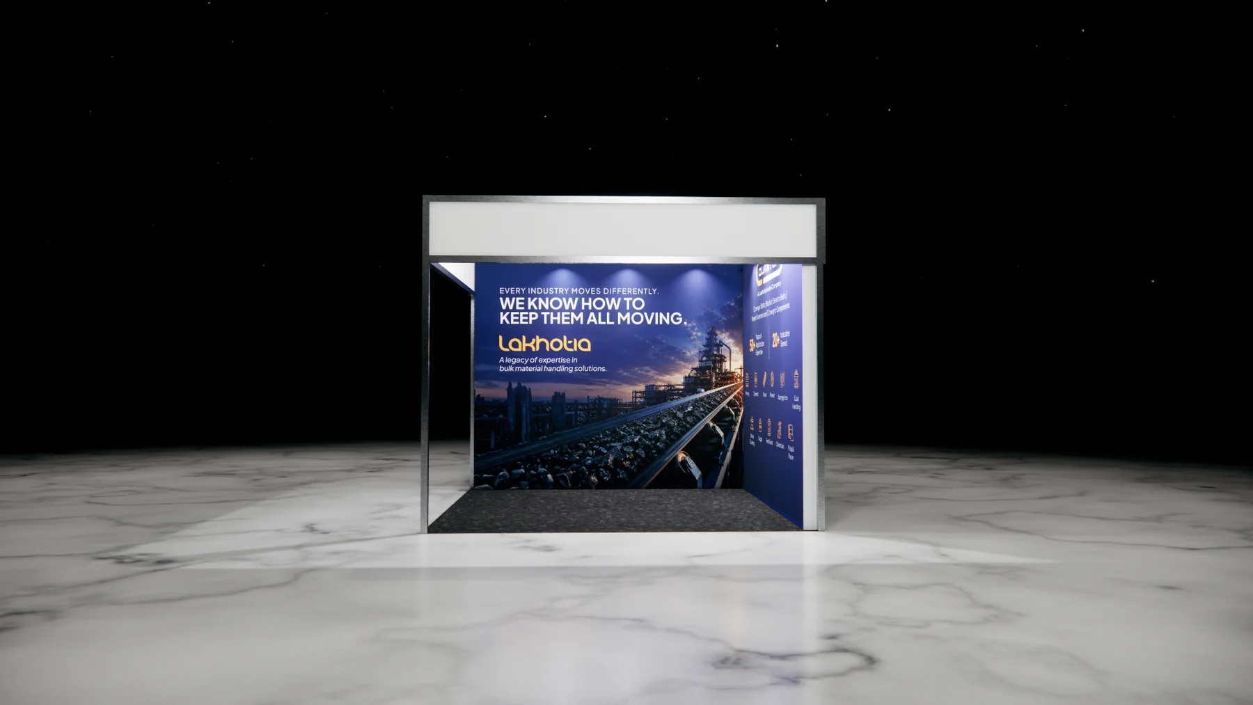 Lakhotia transport and logistics exhibition booth - view 3