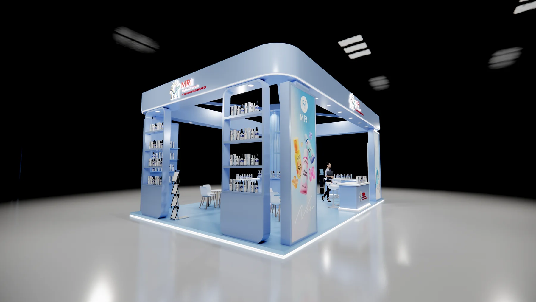 Matahari Raya Indonesia beauty ingredients exhibition booth
