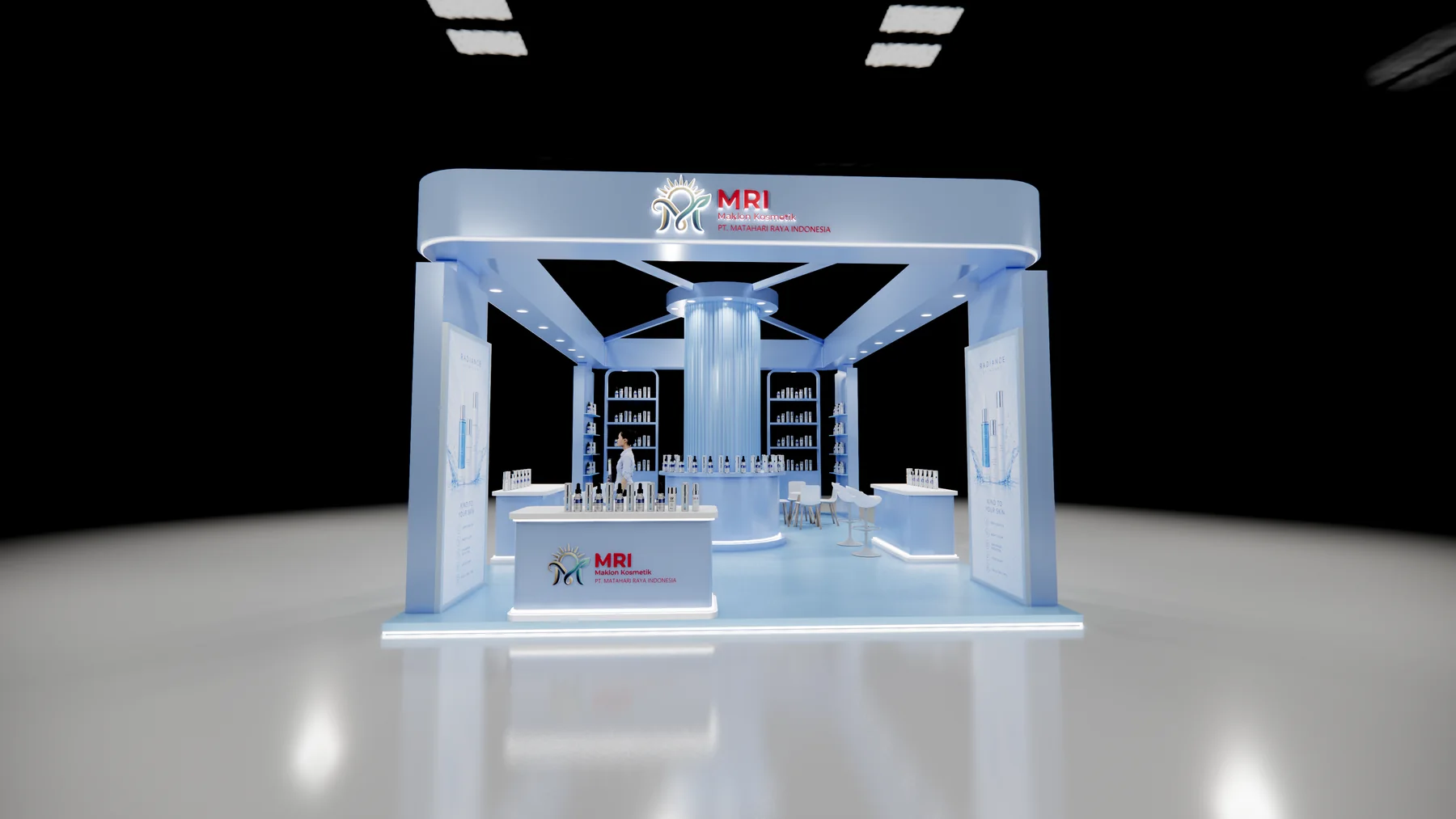 Matahari Raya Indonesia beauty ingredients exhibition booth - view 2