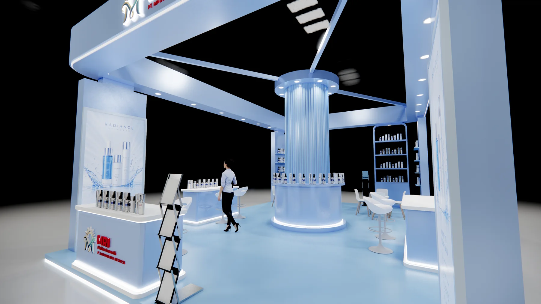 Matahari Raya Indonesia beauty ingredients exhibition booth - view 4