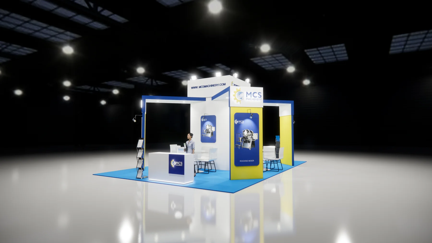 MCS industrial solutions exhibition booth - view 1