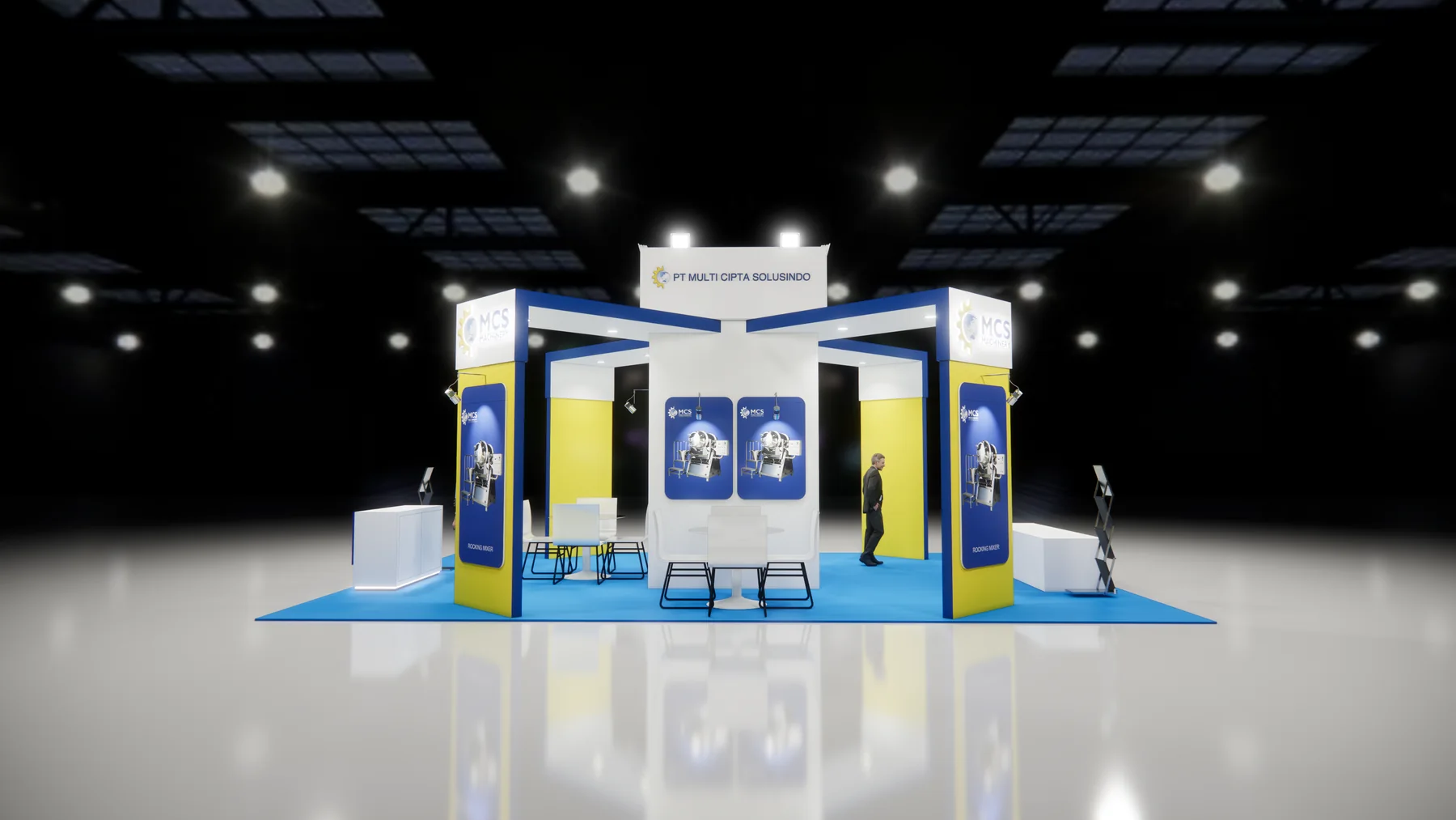 MCS industrial solutions exhibition booth
