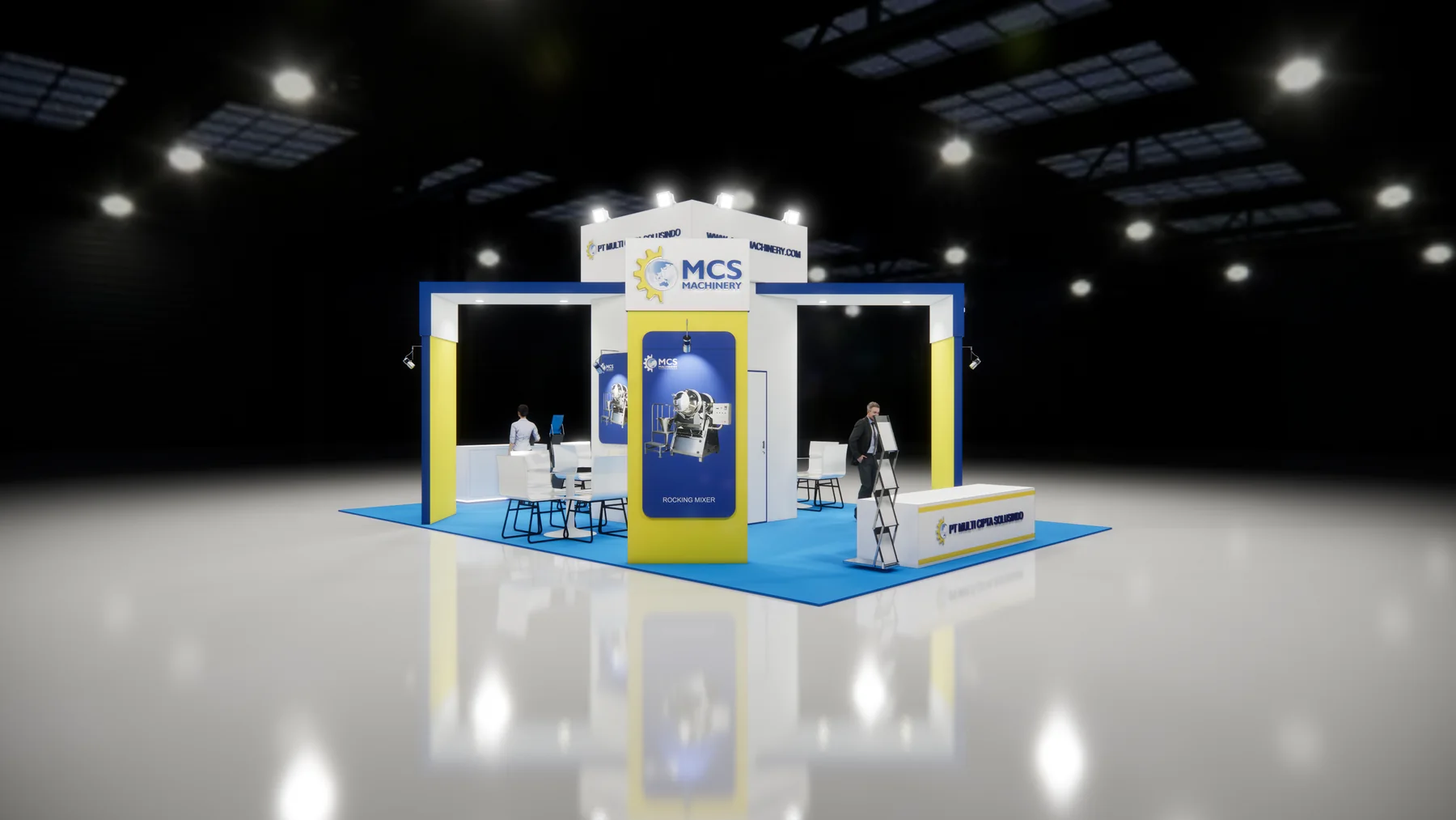 MCS industrial solutions exhibition booth - view 3