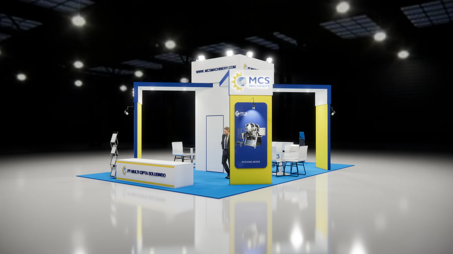 MCS industrial solutions exhibition booth - view 4