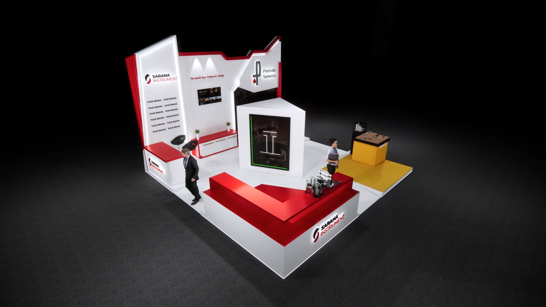 Petrindo industrial instrumentation exhibition booth - view 6