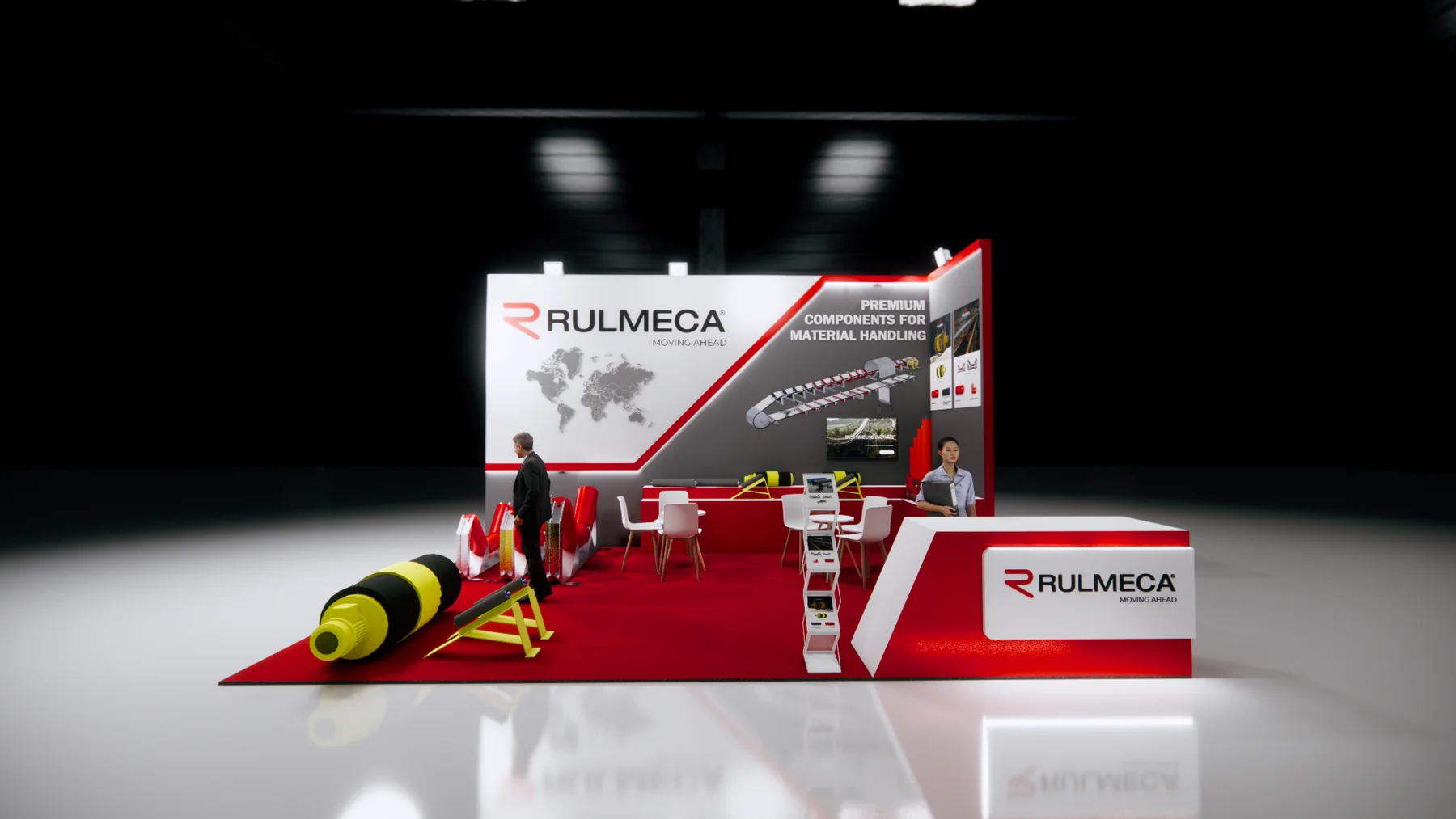 RULMECA material handling exhibition booth