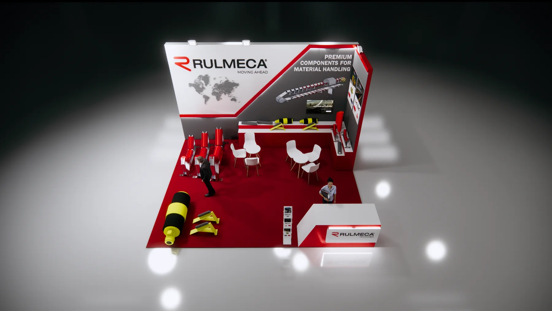 RULMECA material handling exhibition booth - view 5